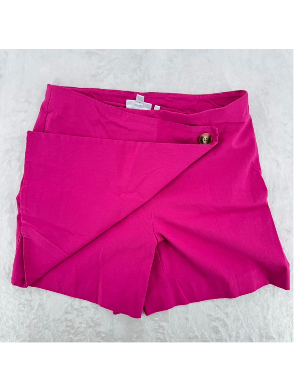 Chico’s Hot Pink Skort Fold Over Front Size 1/8 Barbie Feminine Summer Vacation - Picture 2 of 5